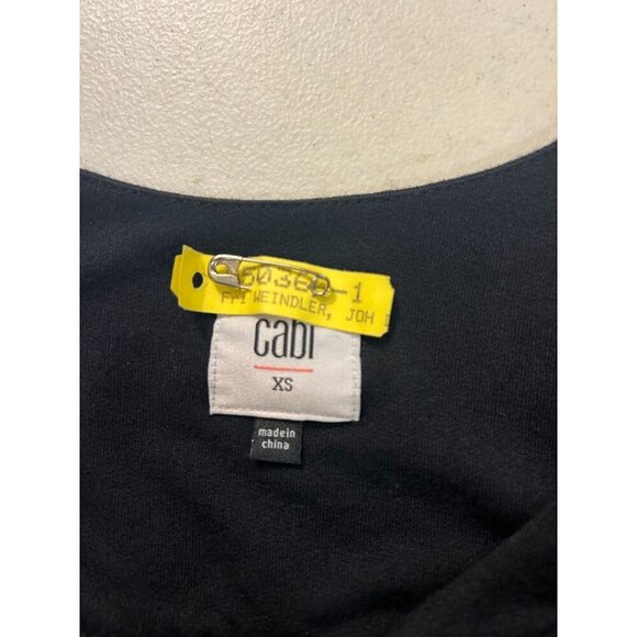 Cabi Cha Cha Ruffle Geometric Maxi Dress #5266 Black Tan Beige Size XS - Picture 6 of 7